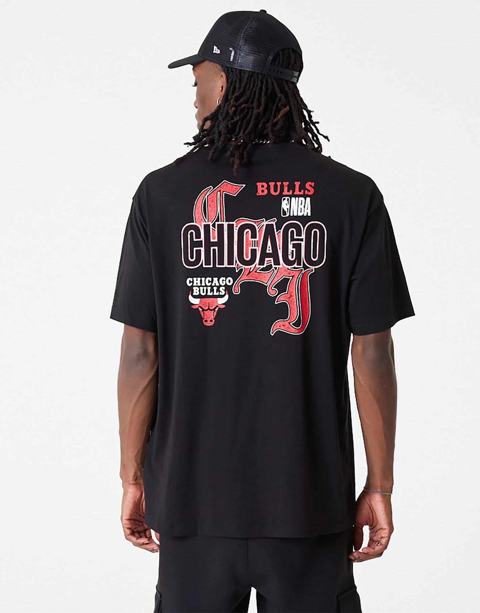 טי שירט גרפית אוברסייז Chicago Bulls Team | גברים