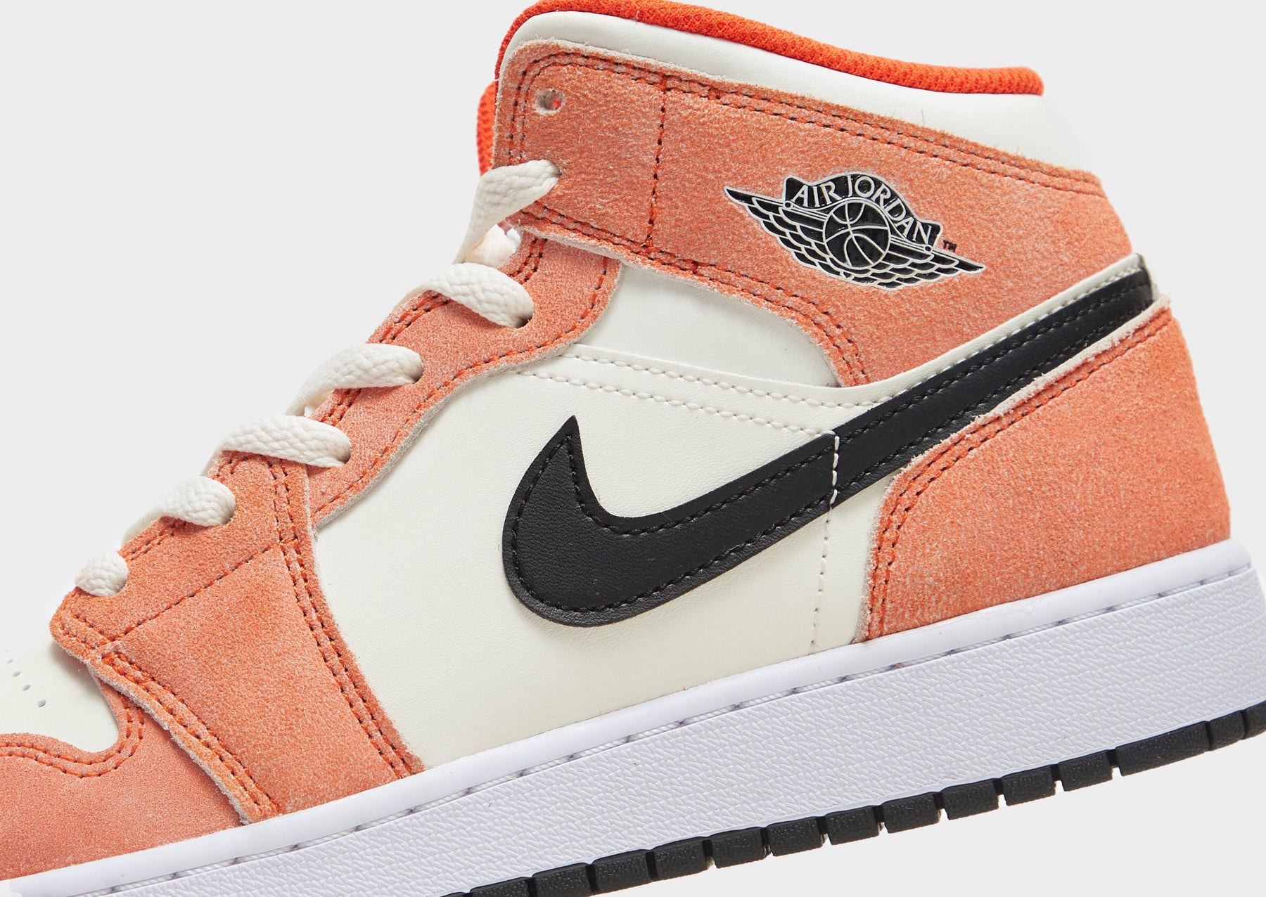 סניקרס Jordan 1 Mid Orange Suede | ג'וניורס