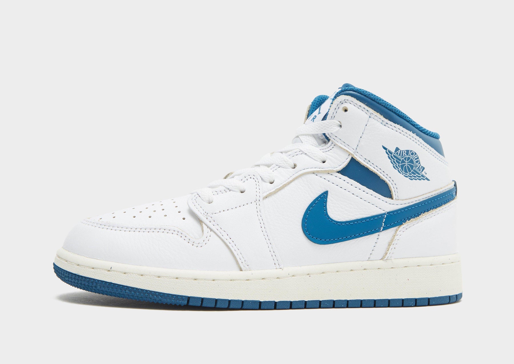 סניקרס Air Jordan 1 Mid SE White/Industrial Blue | ג'וניורס