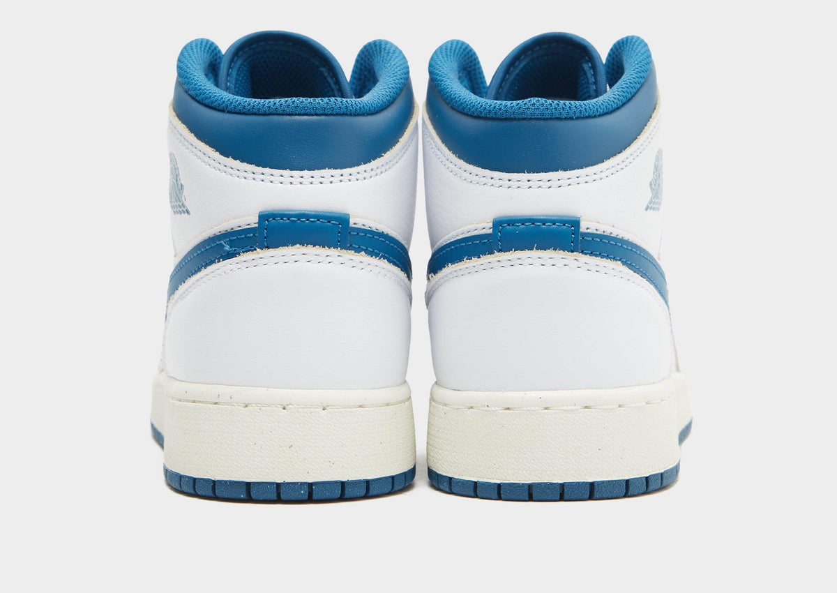 סניקרס Air Jordan 1 Mid SE White/Industrial Blue | ג'וניורס