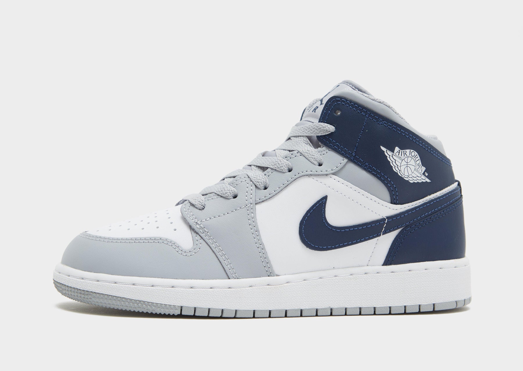 סניקרס Air Jordan 1 Mid Wolf Grey Midnight Navy | ג'וניורס