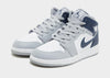 סניקרס Air Jordan 1 Mid Wolf Grey Midnight Navy | ג'וניורס