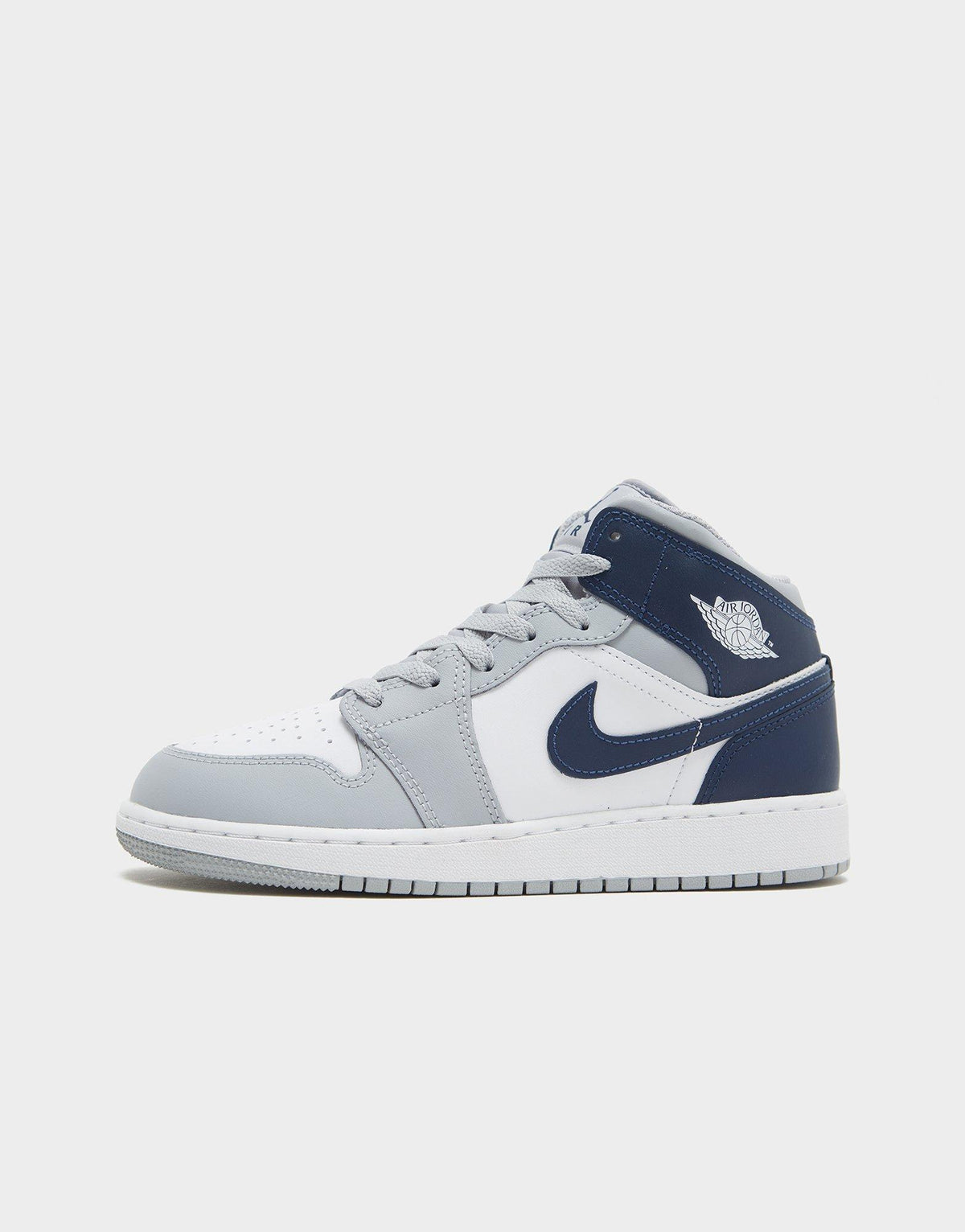 סניקרס Air Jordan 1 Mid Wolf Grey Midnight Navy | ג'וניורס