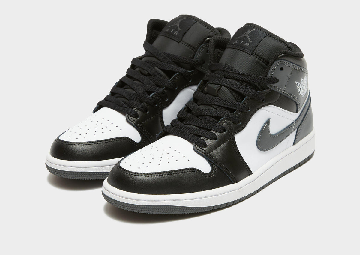 סניקרס Air Jordan 1 Mid Black White Iron Grey | גברים