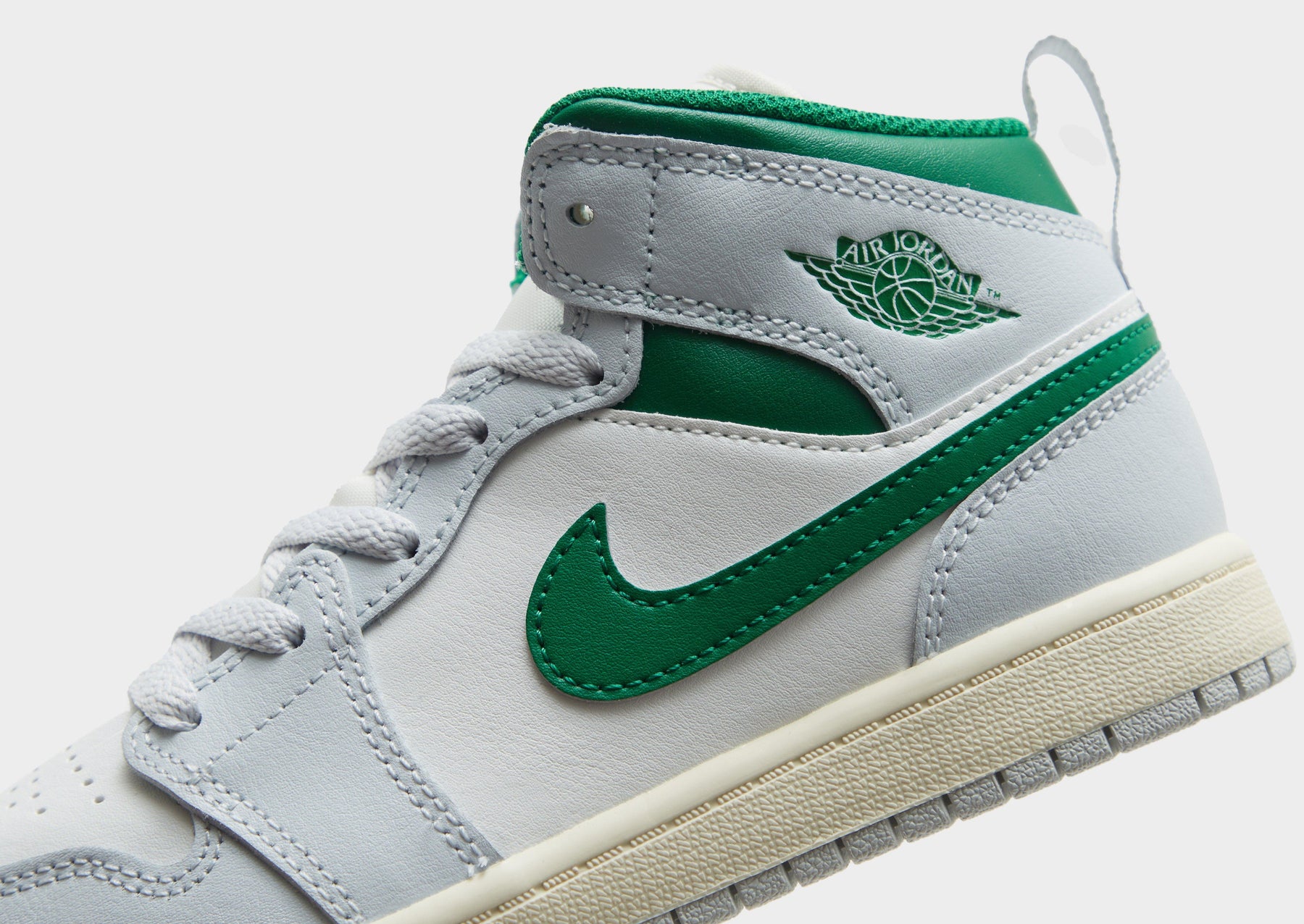 סניקרס Air Jordan 1 Mid Summit White & Pine Green | ילדים