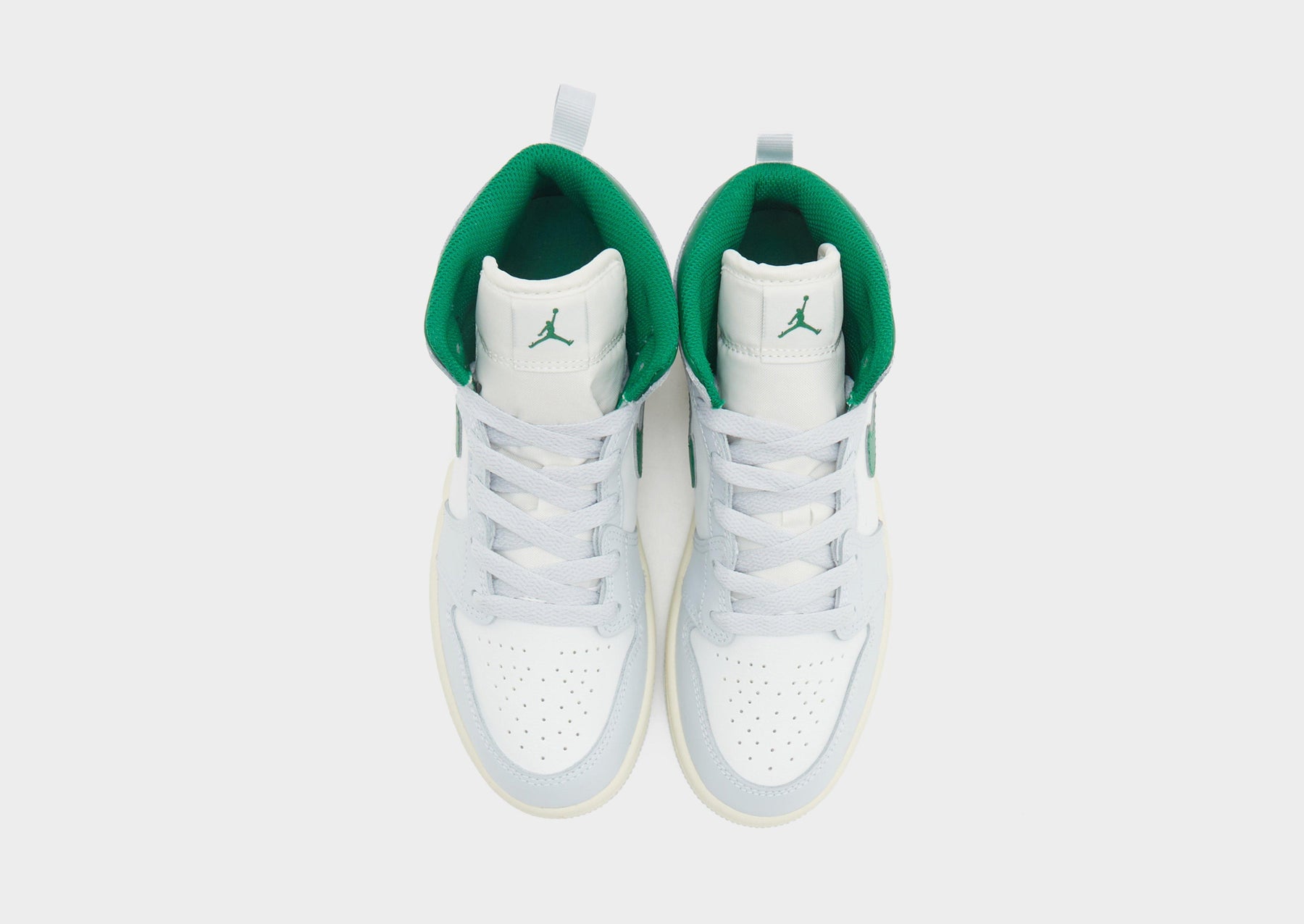 סניקרס Air Jordan 1 Mid Summit White & Pine Green | ילדים