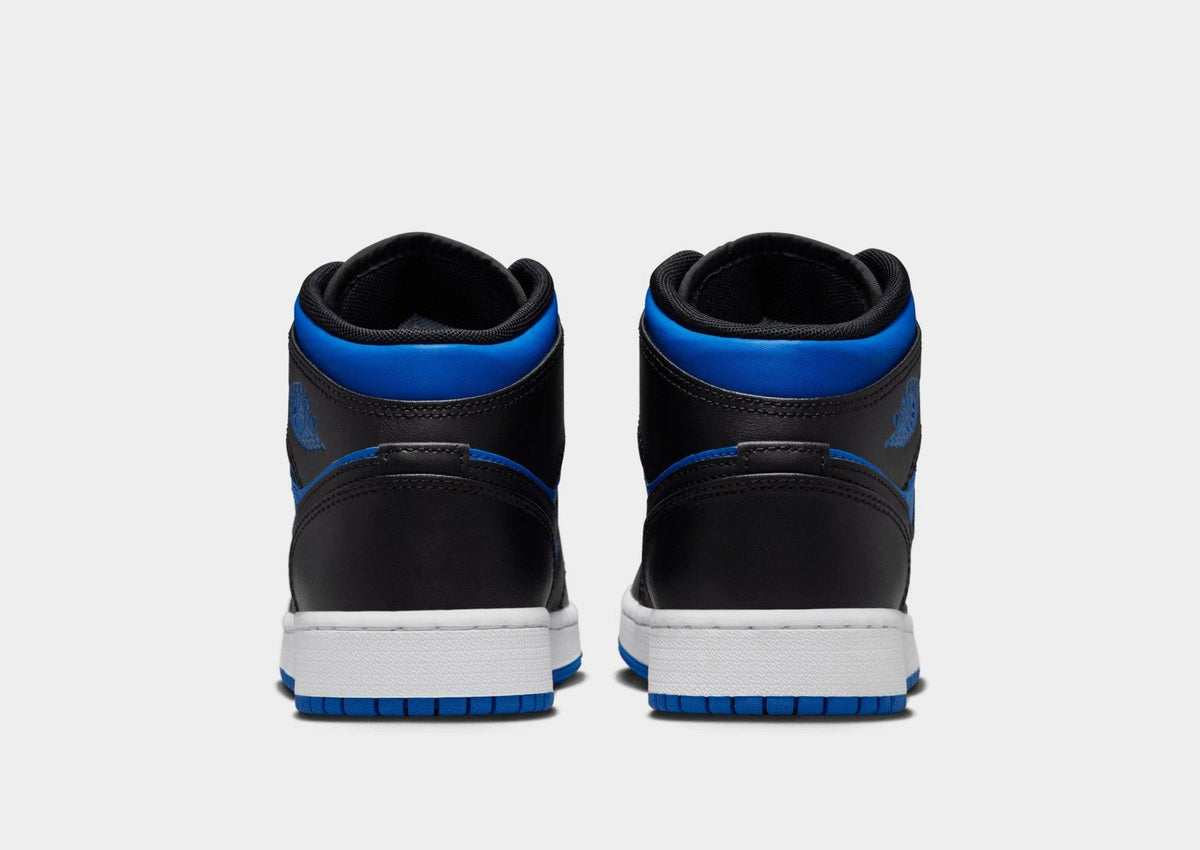 סניקרס Air Jordan 1 Mid White Black Royal Blue | ג'וניורס