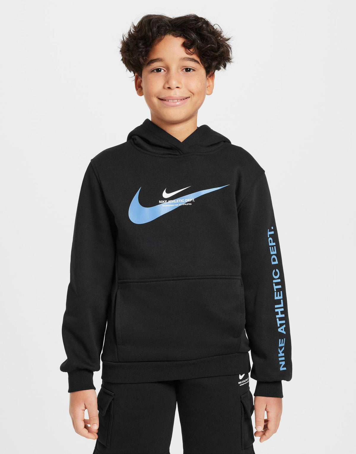 סווטשירט קפוצ'ון גרפי Sportswear Fleece | ג'וניורס