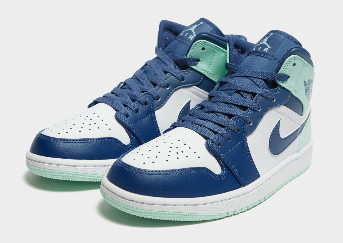 סניקרס Air Jordan 1 Mid Blue Mint | גברים