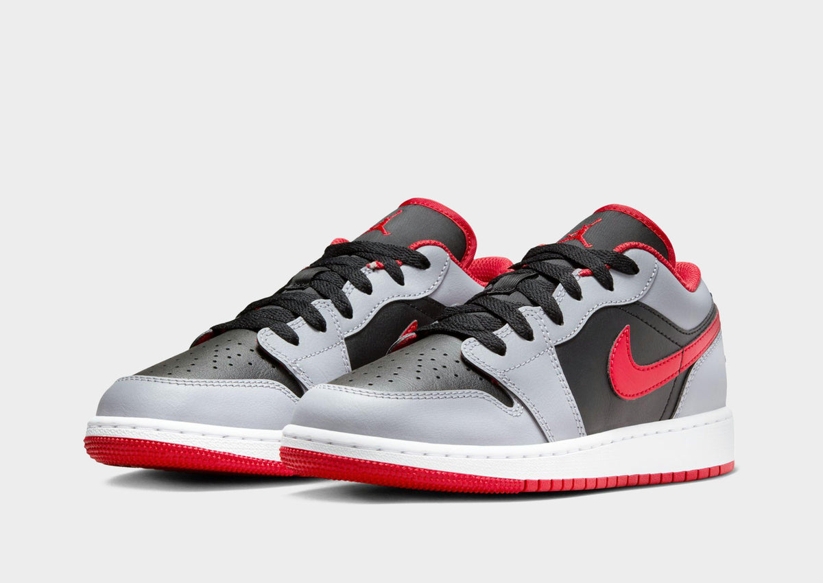 סניקרס Air Jordan 1 Low Cement Grey/Fire Red | ג'וניורס