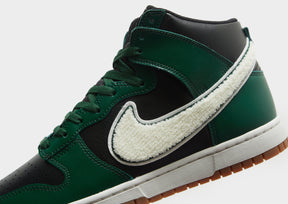 סניקרס Dunk High Retro Chenille Swoosh Black Green | גברים