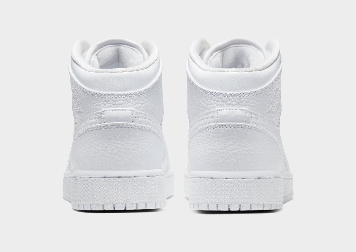 סניקרס Air Jordan 1 Mid Triple White | ג'וניורס