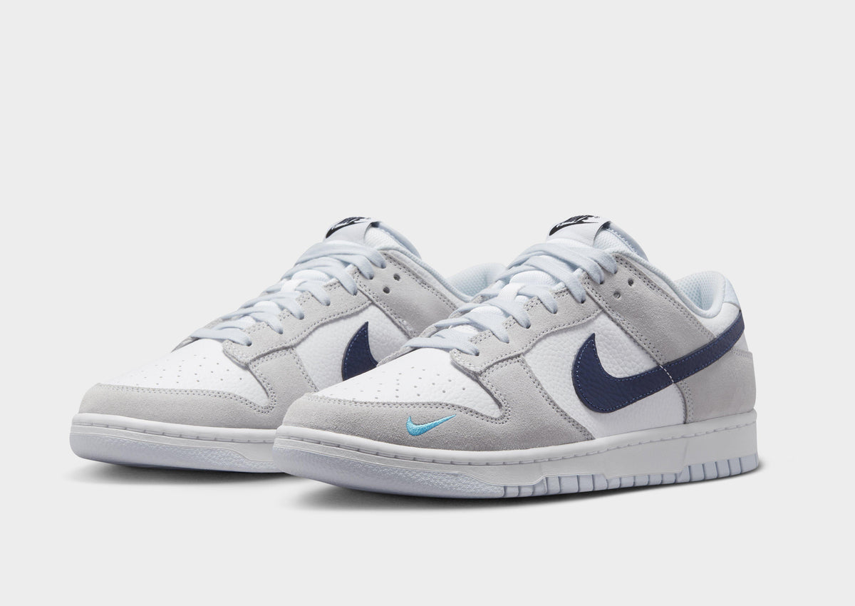 סניקרס Dunk Low Gray/Navy Mini Swoosh | גברים