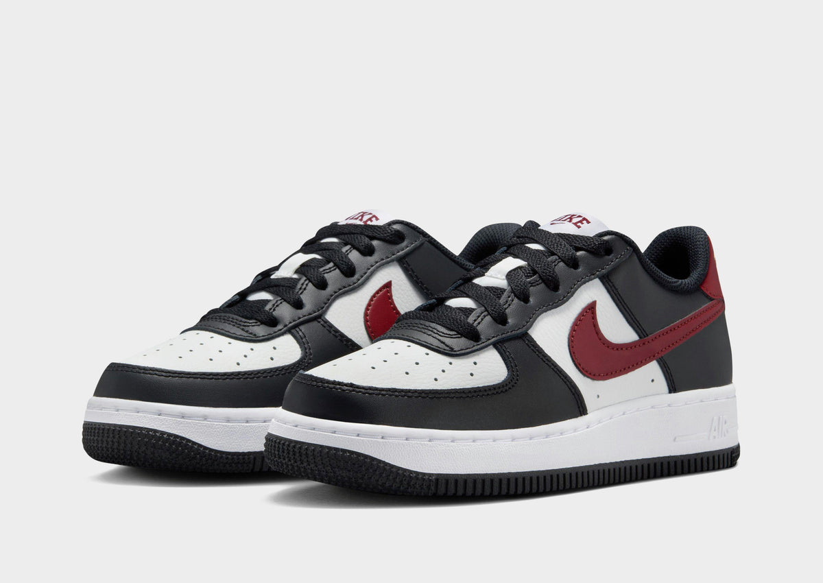 סניקרס Air Force 1 Black & Dark Team Red | ג'וניורס